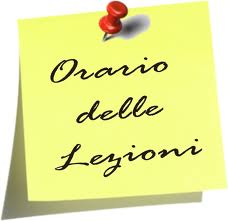 ORARIO DELLE LEZIONI DAL 10 AL 22 SETTEMBRE 2018